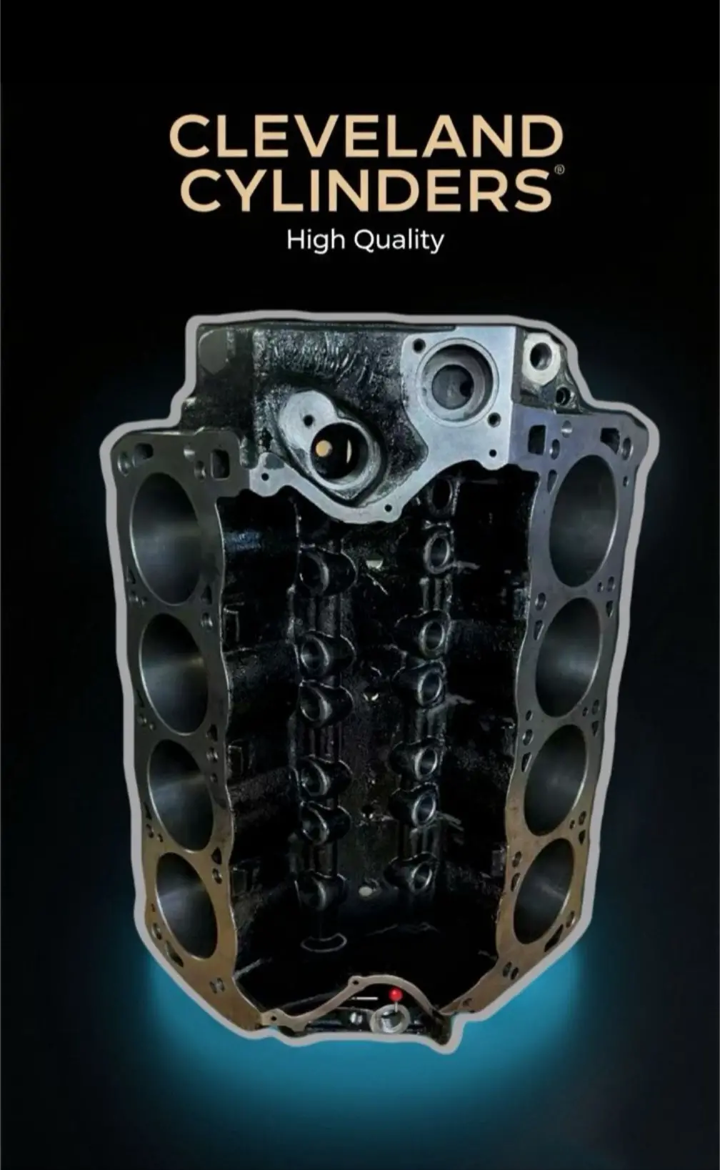 351 Cleveland Engine Block 4.125 Bore 9.2 Deck Height 4 Bolt Mains 1