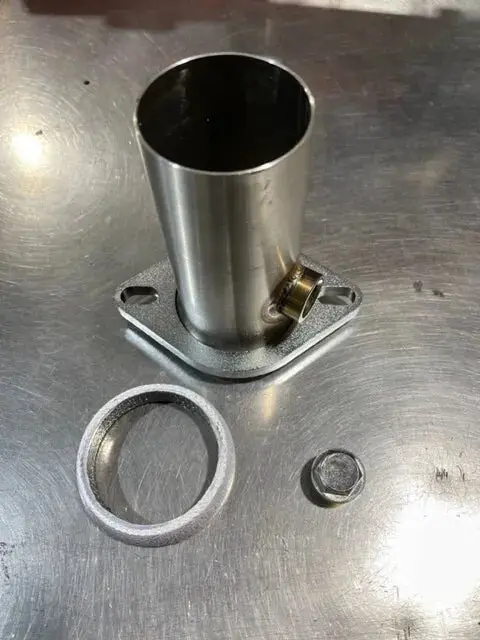 Long 2.5 Collector Flange & Donut Gasket Header Jdm Itr 2.5" Exhaust Civic Integra 1