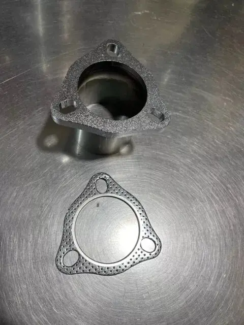 3 Bolt Exhaust Flange With Gasket Repair For Civic Integra Crx Eg 2.5 Inch Pipe 1