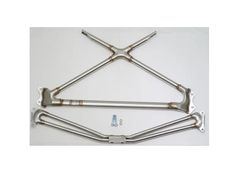 Mr2 Sw20 Trd Style Front And Rear X Brace Strut Bars Stainless Steel 1