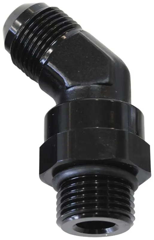 45° Orb Swivel-To-Male Flare Adapter – -6An To -6An (Af945-06Blk) 1