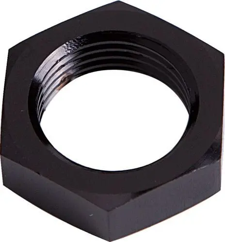 -12An Black Anodized Bulkhead Nut – Sealing Fitting For Fuel Or Brake Lines, Af924-12Blk 1