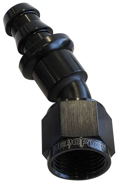 Af417-12Blk 30° Push-Lock Hose Fitting, -12An Black Anodized 1