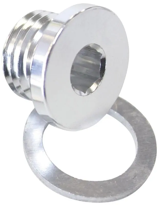 Metric Thread Port Plug - M10 X 1.25 Fine Pitch - Anodized Aluminum - Af814-M10-02S 1