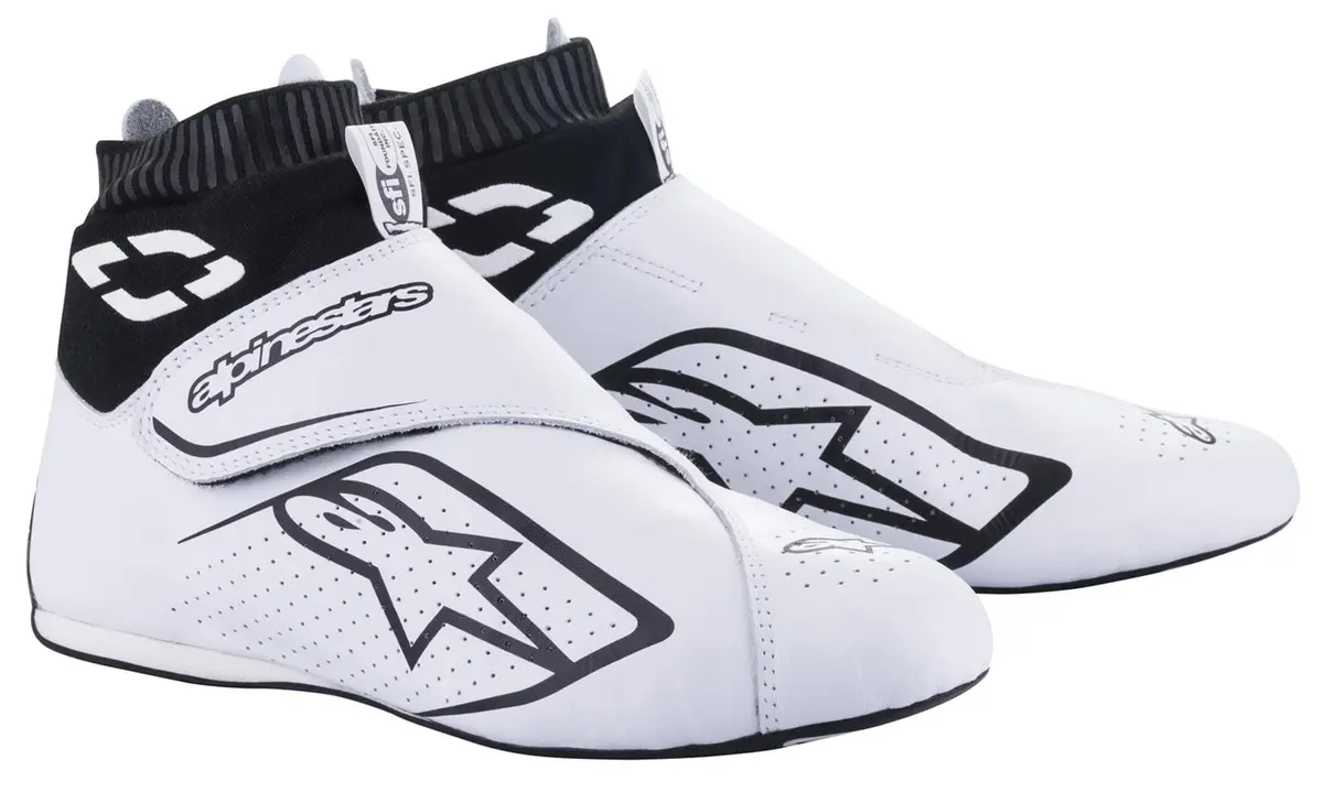 Alpinestars Supermono V2 Racing Shoes - Ce-Certified, Suede & Mesh Upper - Size 6 1