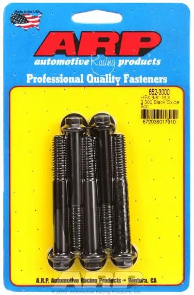 Ar652-3000 Hex Head Black Oxide Bolt Kit – 5-Piece Hardware Pack 1