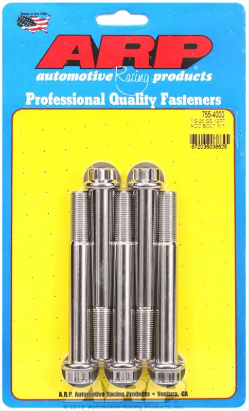 Arp Stainless Steel Socket Head Cap Bolts – 755-4000, High-Strength Fasteners 1