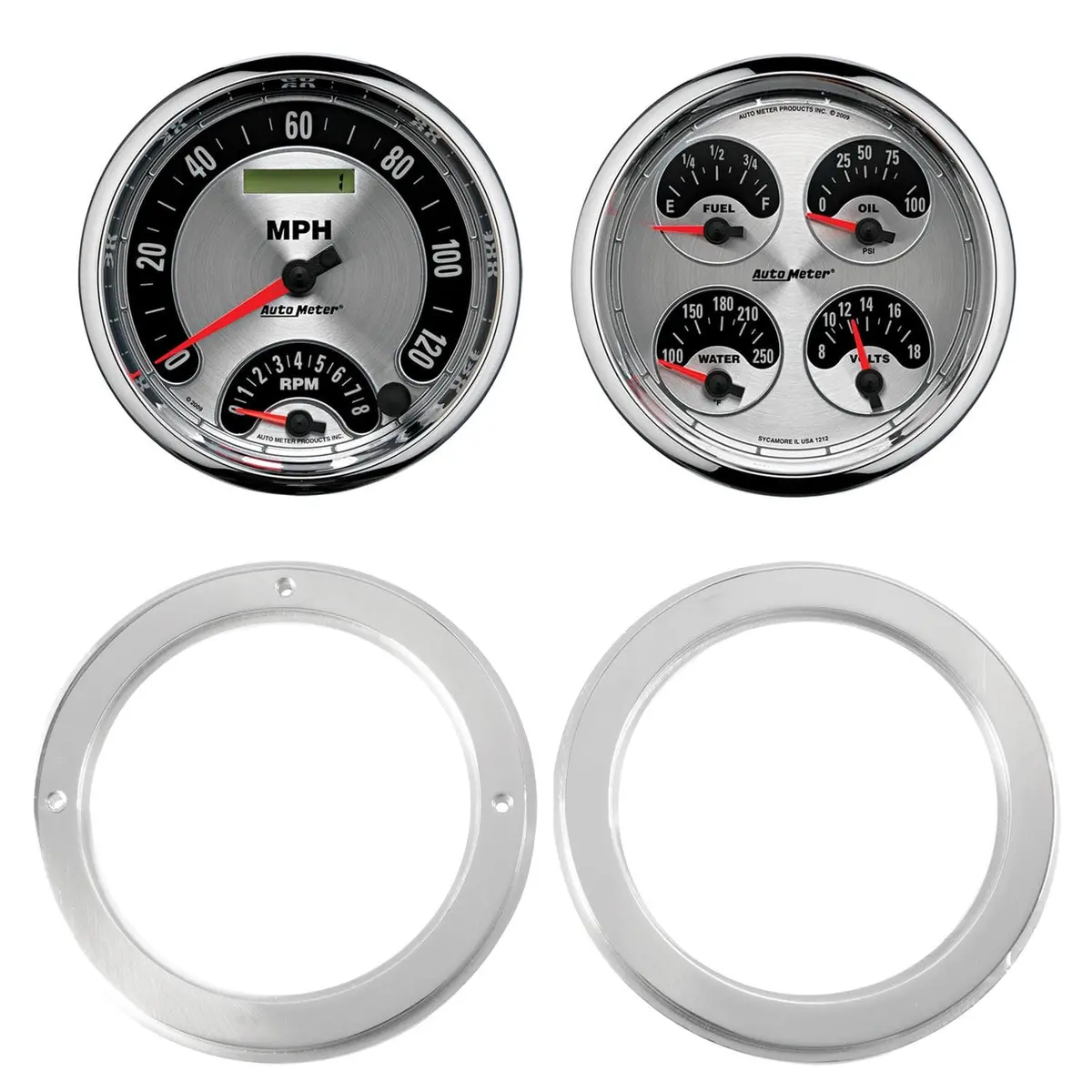 Autometer American Muscle Gauge Cluster – Retro Styling, Modern Electronics, 7037-01 1