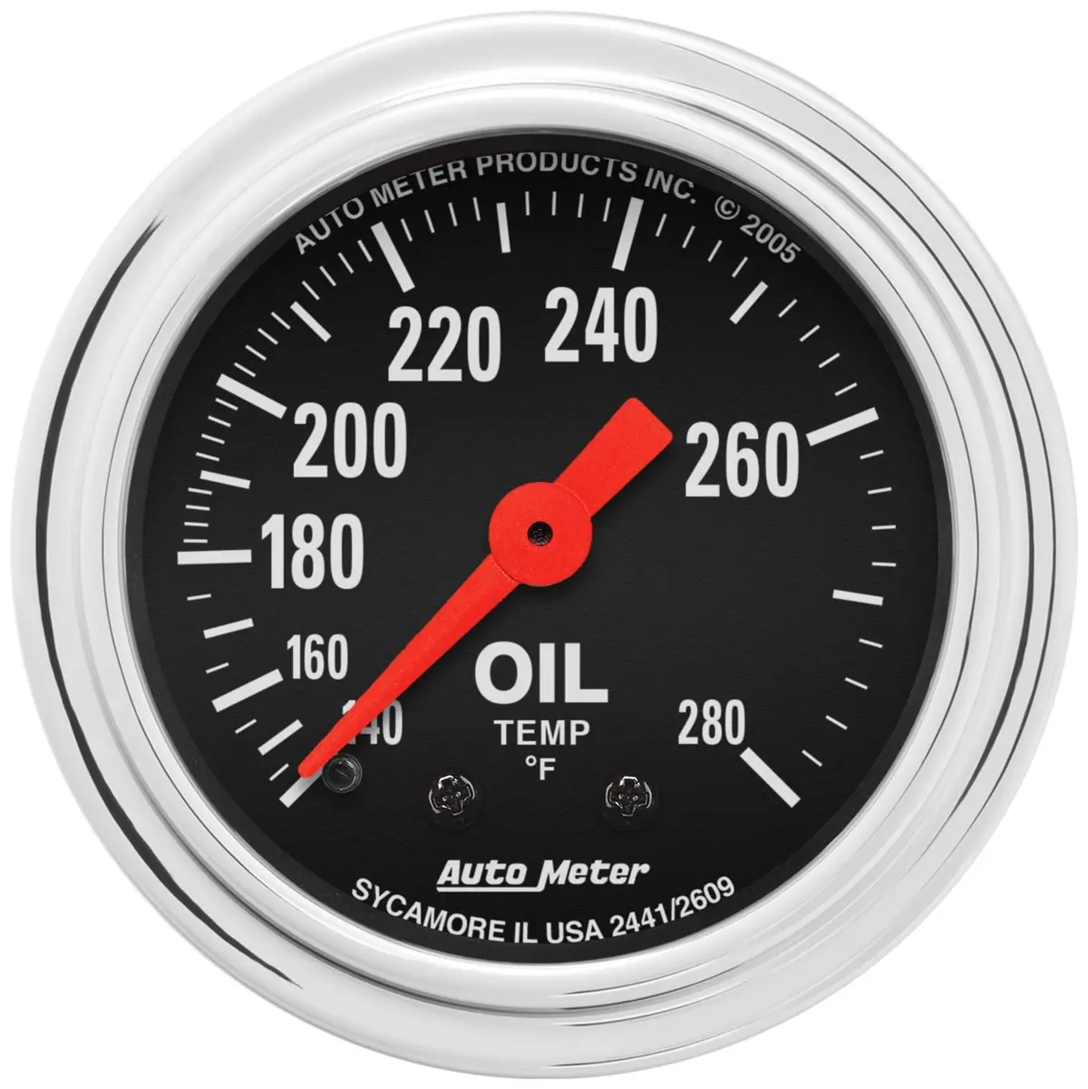 Autometer 2441 Traditional Chrome Analog Gauge Set 1