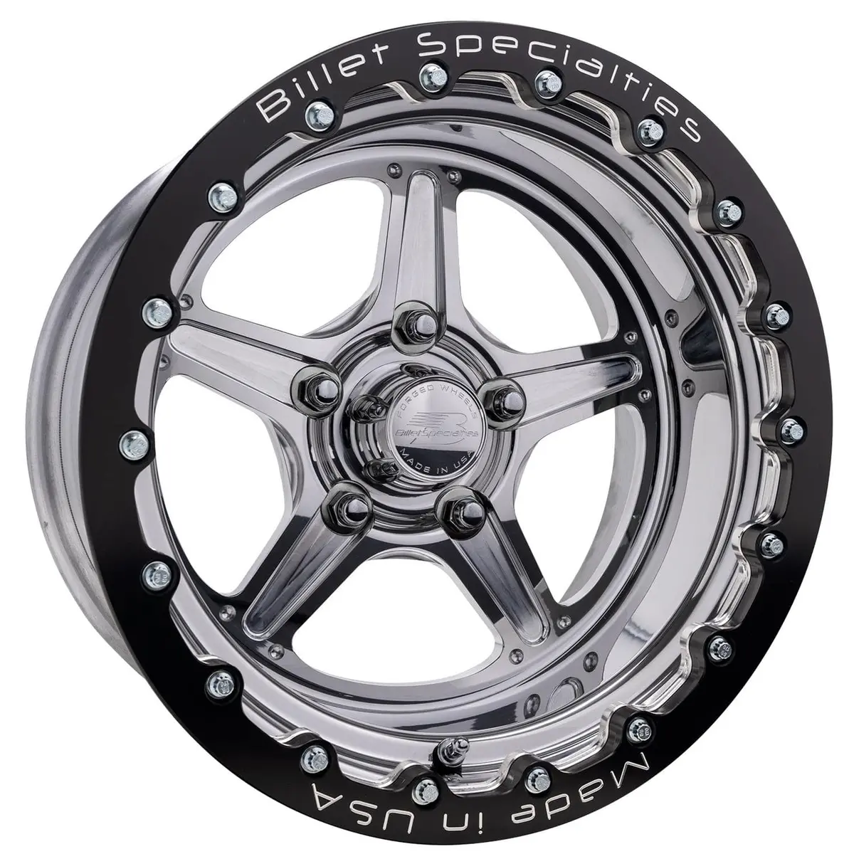 Billet Specialties Street Lite Polished Single Beadlock Wheel – 17X8.5, 6X145Mm Bolt Pattern Rsb23580L6145 1
