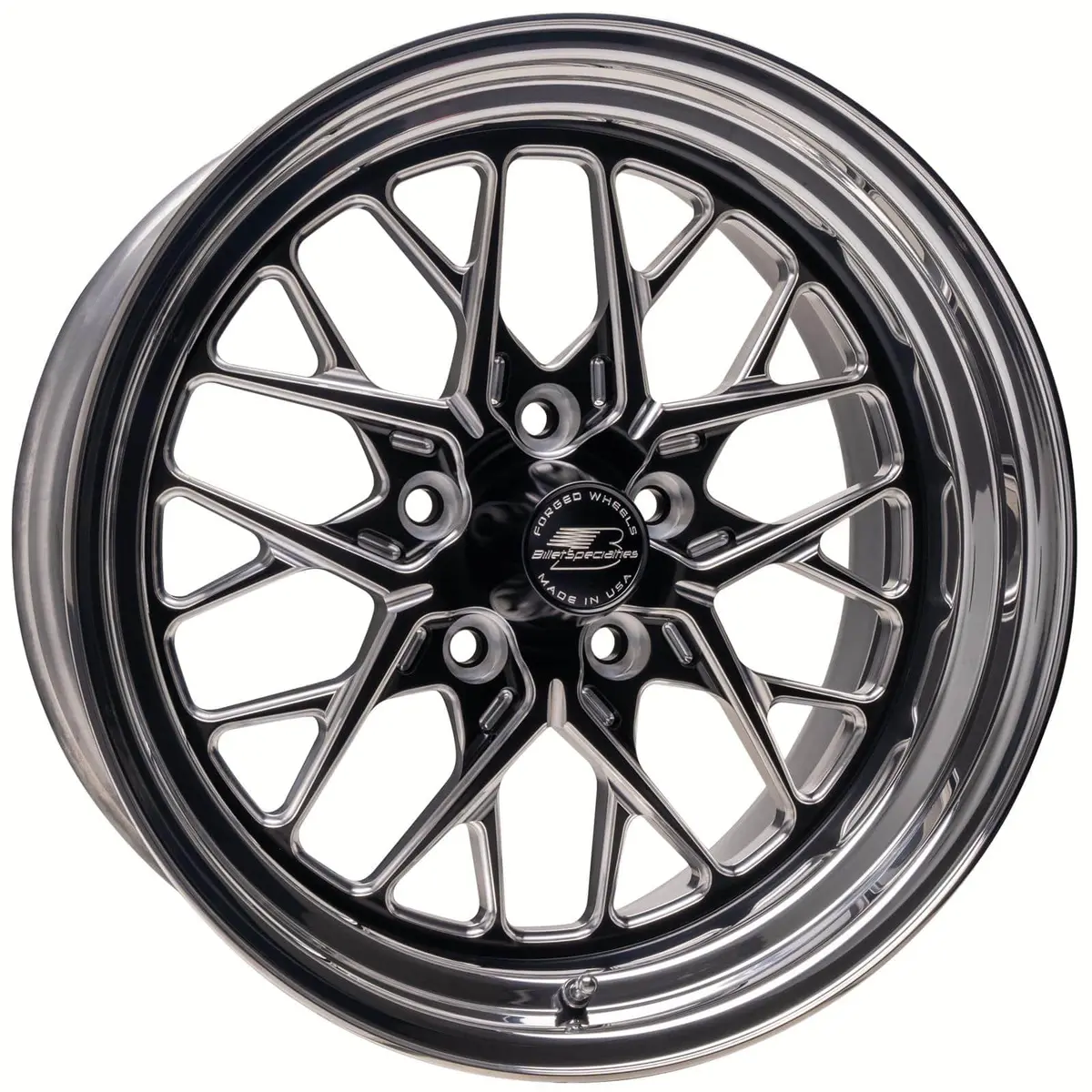 Billet Specialties Br Series Forged Aluminum Wheels – 17X7, Gloss Black Lip (Brs07770R) 1