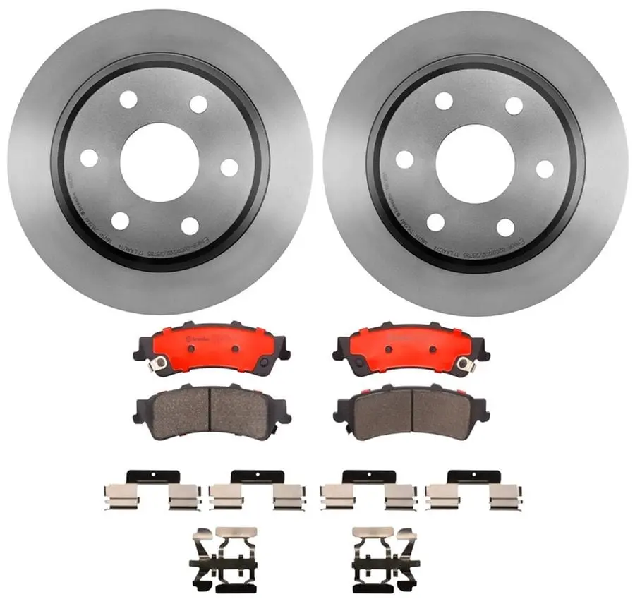 Brembo Kt00403 Front Or Rear Disc Brake Pad And Rotor Kit 1