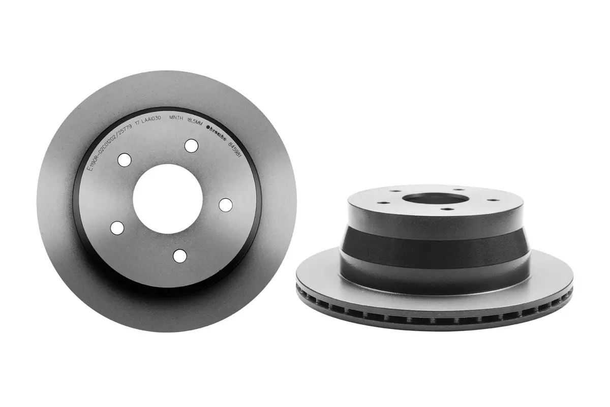 Brembo 09.8459.81 Uv-Coated Premium Brake Rotors – Drilled & Slotted Option 1