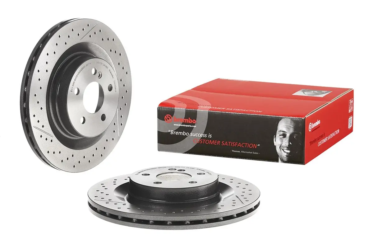 Brembo Uv-Resistant Coated Brake Rotors – High-Carbon Cast Iron, 09.A326.11 1