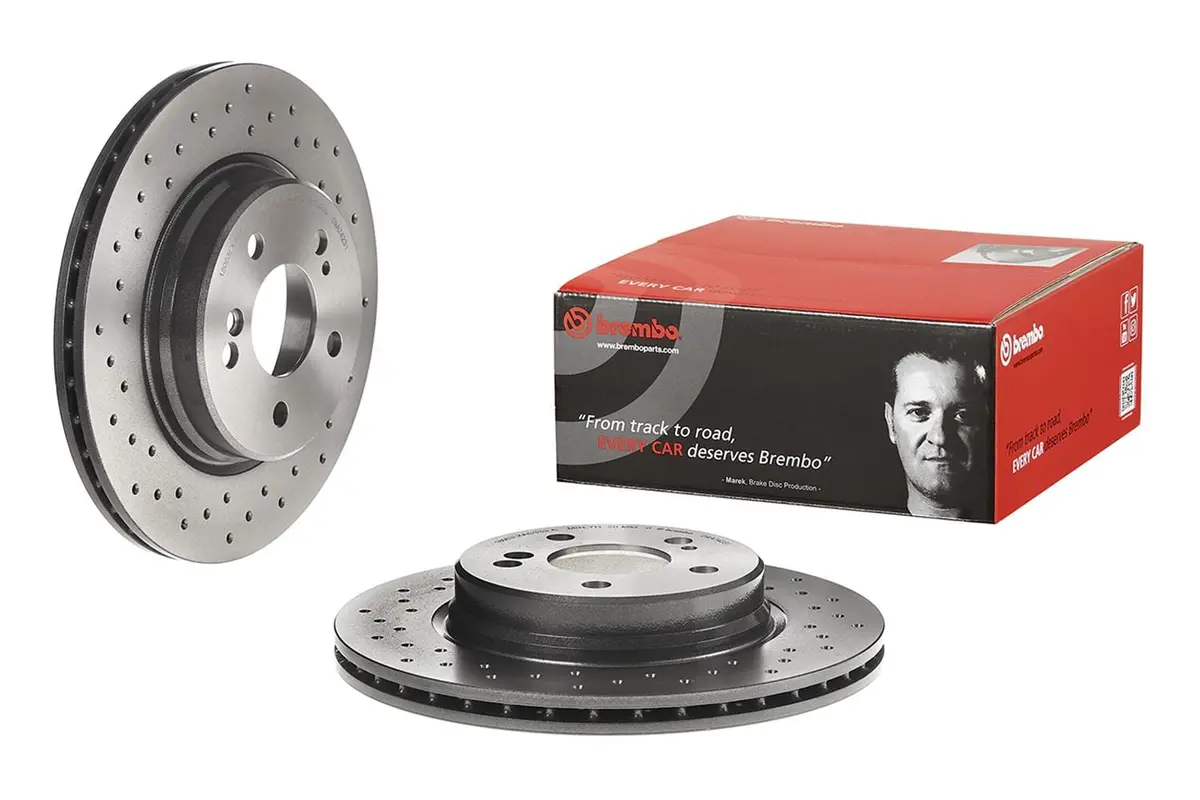 Brembo 09.A742.31 Uv-Coated Brake Rotors – Premium Surface-Treated Performance Discs 1