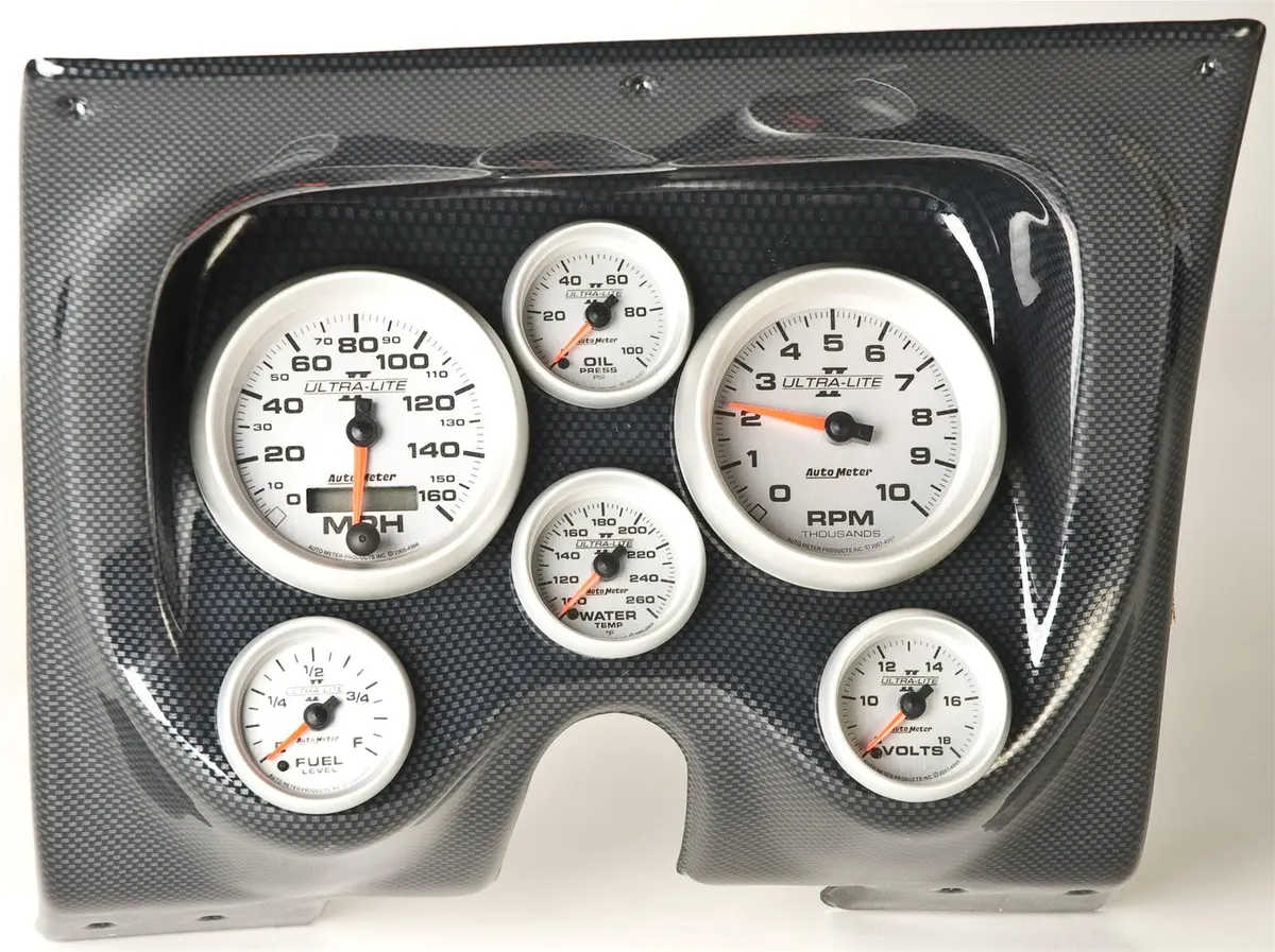 Classic Thunder Road 410671013 Instrument Panel With Integrated Autometer Gauges 1