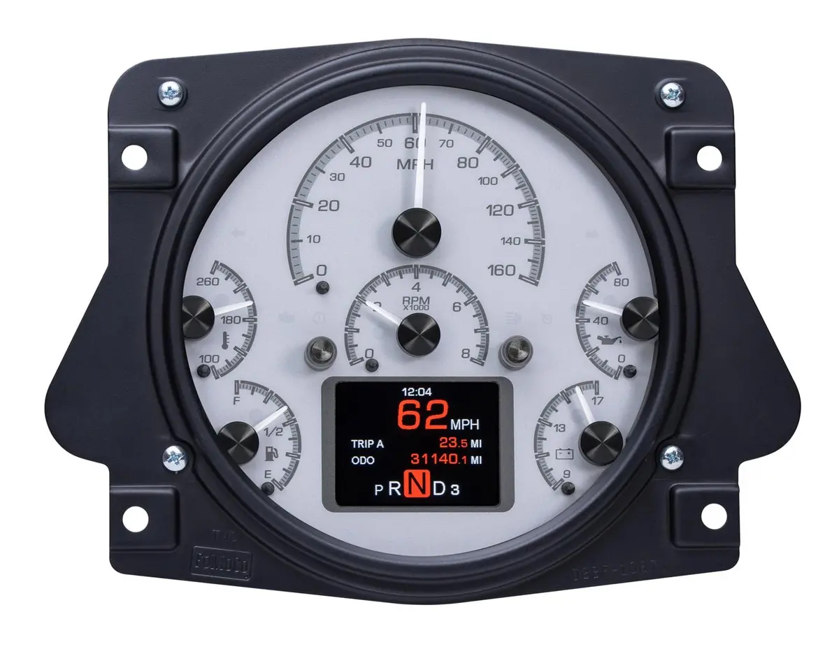 Dakota Digital Hdx Series Direct-Fit Analog Gauge Kit – Black Face, 6-Inch Round Design 1