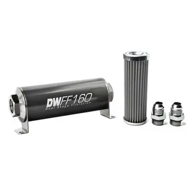 Deatschwerks High-Capacity Inline Fuel Filter – 10-Micron, 100K Psi Rating (8-03-160-100K-10) 1