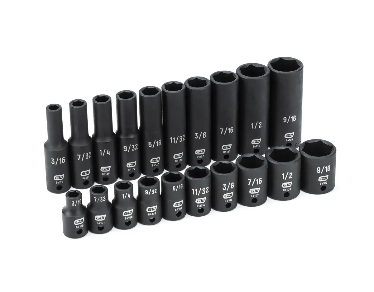 Gearwrench 84900 Impact Socket Set – Metric And Sae 1