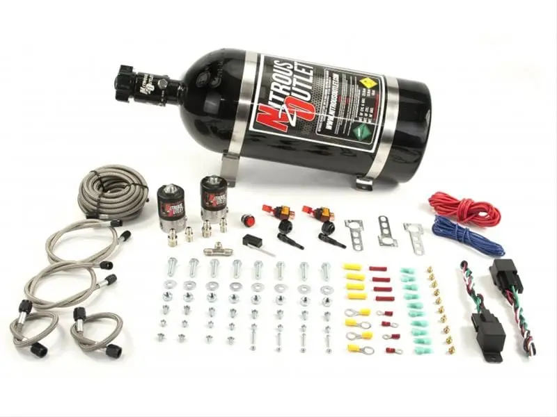 Nitrous Outlet 00-10207-10 Dual-Nozzle Wet Nitrous Kit 1