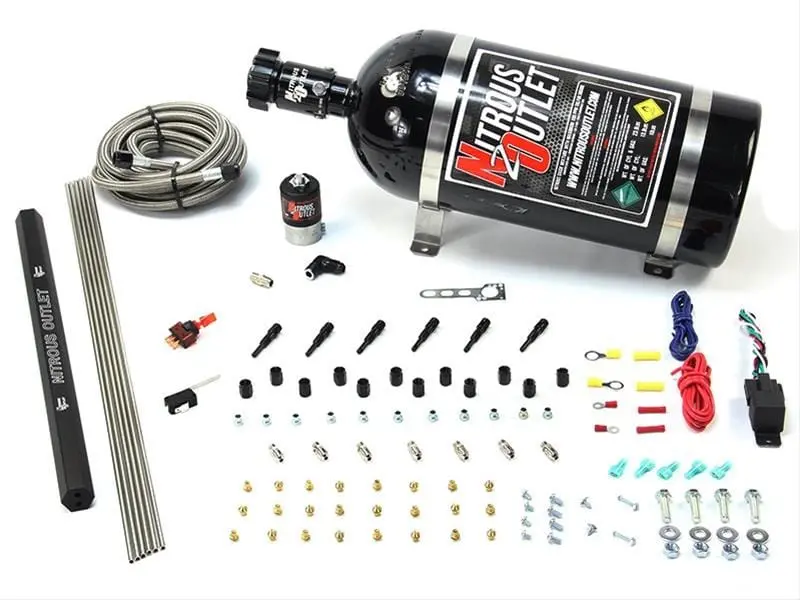 Nitrous Outlet 00-10492 Nitrous Oxide Plumbing Kit – Complete An Fitting Set 1