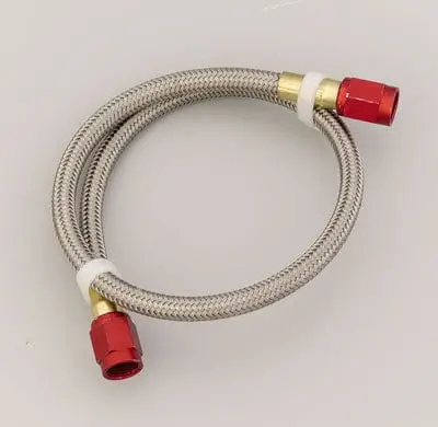 Nos Stainless Steel Braided Brake Or Fuel Hose – Part #15341Nos 1