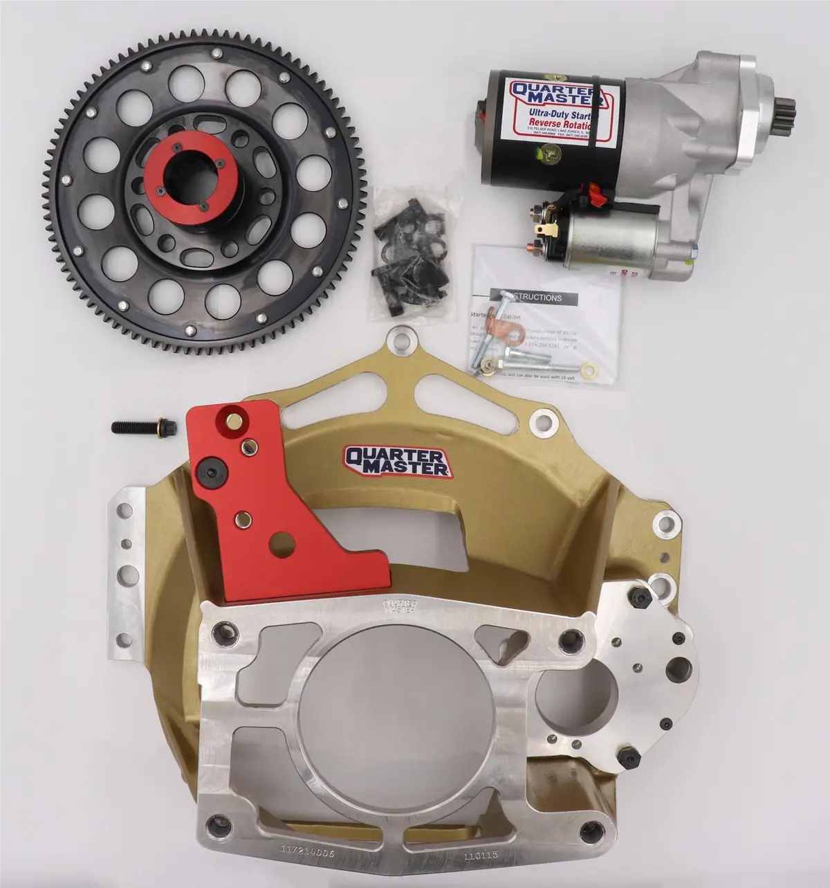 Quarter Master 115509124Tm Clutchless Bellhousing Conversion Kit 1