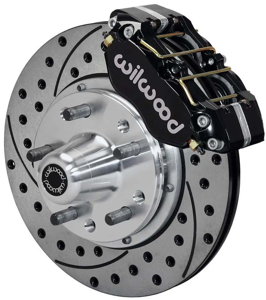 Forged Dynalite 4-Piston Front Brake Kit With 11-Inch Rotors And Dust Boots - Wb140-13345-D 1